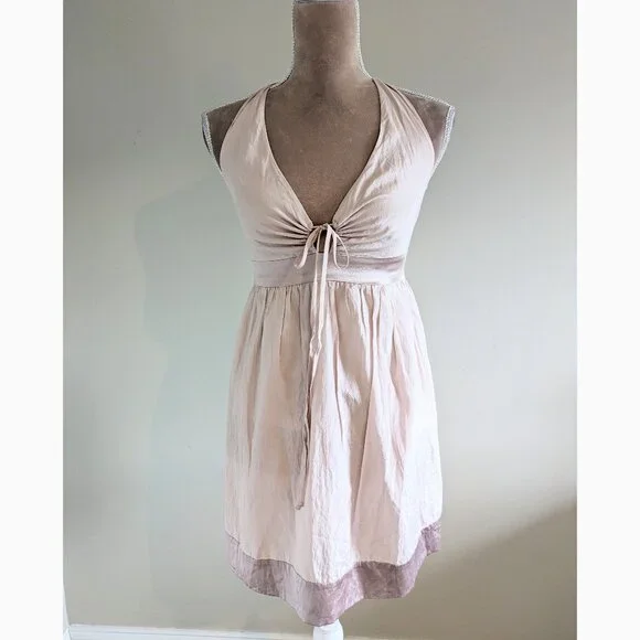 Marciano | Dresses | Marciano Babydoll Backless Halter Flowy Mini Dress |  Poshmark